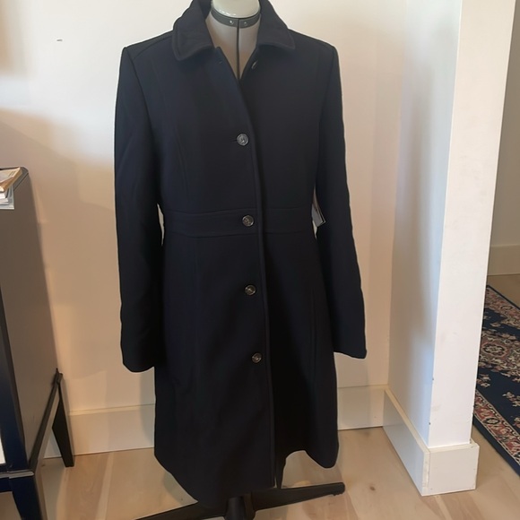 J. Crew Classic Lady Day Trench Coat in Italian Double-Cloth Wool Thinsulate 14T - Picture 5 of 11